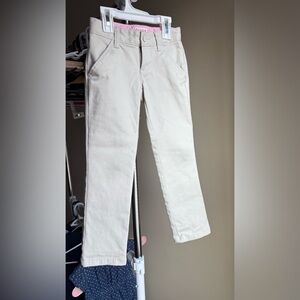 Cat&Jack Girl's 4T Uniform Pants Khaki Straight NWOT